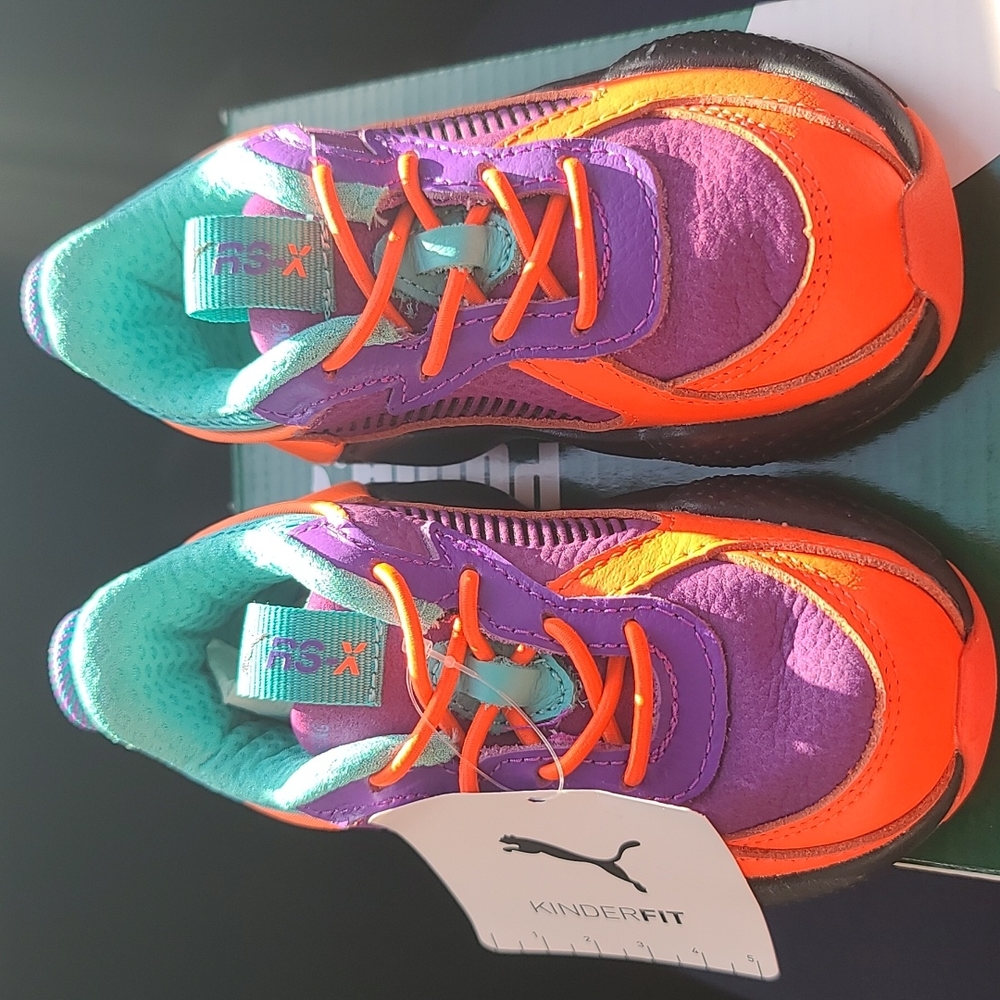 NIB Puma RS-X Claw Infant Purple Glimmer Energy Red Size 6C